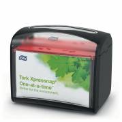 Servietdispenser, Tork, N4, Black/Clear sort