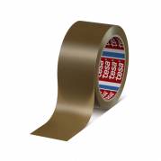 Pakketape, TESA 4120, 50 mm x 66.00 m kernediameter: 76 mm, Rulle, PVC Naturgummi, no noise, brun pakke a 1 rulle, kasse a 36 ruller palle a 2376 ruller