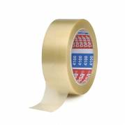 Pakketape, TESA 4100, rillet, 38 mm x 66.00 m, 65 &micro;m, kernediameter: 76 mm Rulle, PVC, Solvent, low noise transparent, pakke a 8 ruller palle a 3168 ruller