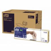Servietter til dispenser, Tork, N4 2-fold adv. environment logo, 1 lag natur 330mmx213mm, 19g/m2, pakke med 9000 stk FSC Recycled Credit