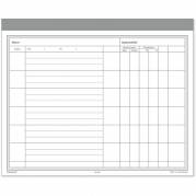 Ugeseddel, Notesblok, hvid, 200x148mm 2x50 blade
