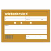 Telefonbesked, Notesblok Landscape format, hvid, 100x148mm
