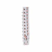 Brochure holder, Twinco, metallic 5110-8