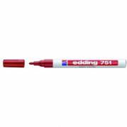 Paintmarker, Edding, PAINT 751, 1-2MM Rund spids, r&oslash;d, permanent