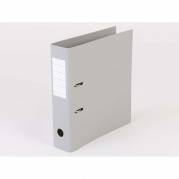 Brevordner, Q-Line gr&aring;, Metalskinne, 75mm, 210x297mm antal ringe: 2