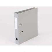 Brevordner, Q-Line gr&aring;, Metalskinne, 50mm, 210x297mm antal ringe: 2