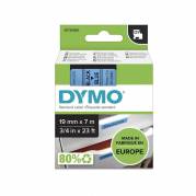 Labeltape, Dymo Labeltape, Type D1, 19mm x7.00m sort/bl&aring;