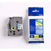 Labeltape, Brother, TZE551, lamineret 24mmx8.00m sort/bl&aring;
