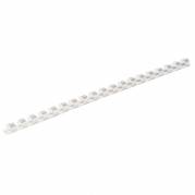 Spiralrygge, Fellowes, 21 ringe, Plast 6 hvid, antal ark: 20  pakke a 100 stk