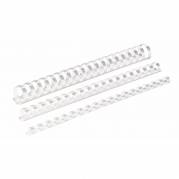 Spiralrygge, Fellowes, 21 ringe, Plast 10 hvid, antal ark: 55  pakke a 100 stk