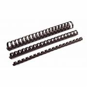 Spiralrygge, Fellowes, 21 ringe, Plast 12 sort, antal ark: 80  pakke a 100 stk