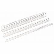 Spiralrygge, Fellowes, 21 ringe, Plast 14 hvid, antal ark: 100  pakke a 100 stk
