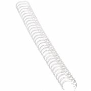 Spiralrygge, Fellowes, 3:1, Metalwire 14 hvid, antal ark: 120  pakke a 100 stk