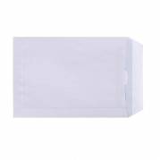 Kuvert, forskellige, Kort side &aring;ben, 1 white, Permanent (DP 37) Opretst&aring;pende klap Selvkl&aelig;bend, 90g/m2 pakke a 500 stk palle a 72 kassees, 13554