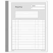 Regningsblok, Mayland, hvid, 148x200mm 2x50 blade