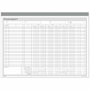 Kasserapport, Mayland, hvid, 300x210mm