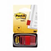 Indexfaner, Post-it,25x43mm, r&oslash;d pakke a 50 stk