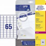 Laseretiket, Avery, L7651-25 38.10mmx21.20mm hvid, antal etiketter pr. ark : 65 pakke med 1625 stk, FSC Mix Credit