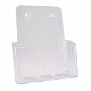 Brochure holder, BNT A4 1 rum til bord/v&aelig;g, transparent