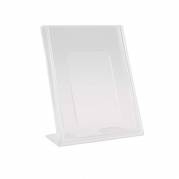 Brochure display, BNT A7 L-form til bord, transparent