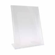 Brochure display, BNT A5 L-form til bord, transparent