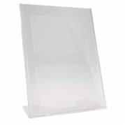 Brochure display, BNT A4 L-form til bord, transparent