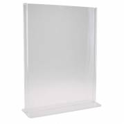 Brochure display, BNT A4 T-Form til bord, transparent