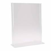 Brochure display, BNT A6 T-form til bord, transparent
