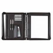 Dokumentmappe, Staedtler Eurostyle sort, 210x297mm, antal ringe: 4, Oxhide