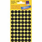 Universeletiket, Avery, 3140 12mm sort, pakke med 270 stk, FSC Mix Credit