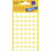 Universeletiket, Avery, 3145 12mm hvid, pakke med 270 stk, FSC Mix Credit