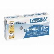 H&aelig;fteklammer, Rapid STRONG st&oslash;rrelse: 24/6, antal ark: 30 pakke a 1000 stk