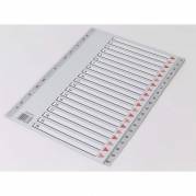 Register, Q-Line, A4,210x297mm, 1-20 gr&aring; Pakke med 10 s&aelig;t