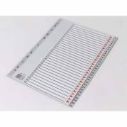 Register, Q-Line, A4,210x297mm, 1-31 gr&aring; Pakke med 10 s&aelig;t