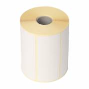 Thermoetiket, Etiket Thermo, Rektangul&aelig;r Udvendig vikling, 60.00 x 120.00 mm andre syntetiske papirer Permanent (DP 37), white rulle a 1000 stk