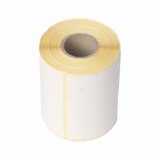 Thermoetiket, Etiket Thermo, Rektangul&aelig;r Udvendig vikling, 45.00 x 25.00 mm andre syntetiske papirer Permanent (DP 37), white rulle a 1000 stk