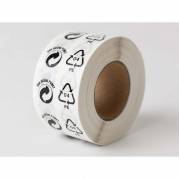 Etiket, Etiket Adhesive rulle a 1000 etiketter
