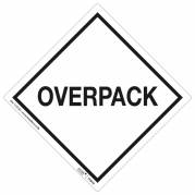 Etiketter, Firkantet, Udvendig vikling 100.00 x 100.00 mm, kraft/PE, Permanent hvid, Overpack, rulle a 250 etiketter