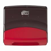 Industripapir dispenser, Tork, W4 Performance, sort/r&oslash;d