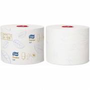 Toiletpapir Jumbo, Tork, Premium Mid-Size T6, 2 lag, hvid x 90.00m kasse a 27 ruller, FSC Mix Credit