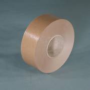 Pakketape, Gummeret, 70 mm x 200.00 m 70g/m2, Rulle, Kraftpapir, Stivelse Vandaktiveret, brun, pakke a 12 ruller palle a 384 ruller