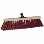 Fejekost, Vikan, Broom wood w/socket r&oslash;d/tr&aelig; 530mm
