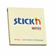 Notes, BNT Stick&acute;n, Notes, gul, 76x76mm