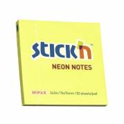 Notes, BNT Stick&acute;n, gul, 76x76mm