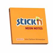 Notes, BNT Stick&acute;n, Neon, orange, 76 x76mm