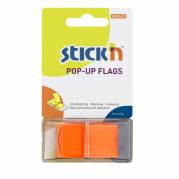 Indexfaner, BNT Stick&acute;n,45x25mm, orange pakke a 50 stk