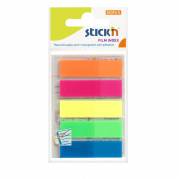 Indexfaner, BNT Stick&acute;n, 5 farver,45 x12mm, assorteret pakke a 125 stk