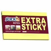 Notes, BNT Stick&acute;n, Extra sticky, gul 127x76mm