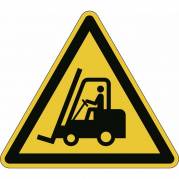Advarselsklisterm&aelig;rke, Durable Hold &oslash;je med trucks 430x430mm gul/sort
