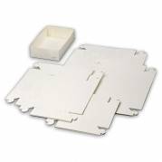 Kage&aelig;ske 185x185x50mm Pap, hvid, pakke a 250 stk